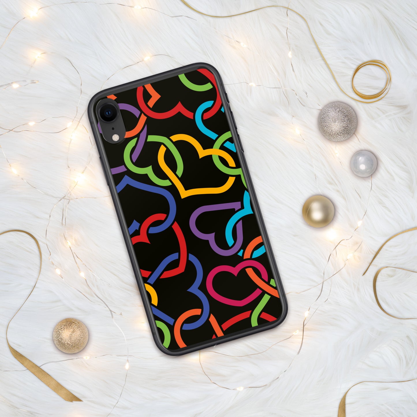 Colorful Hearts Clear Case for iPhone®