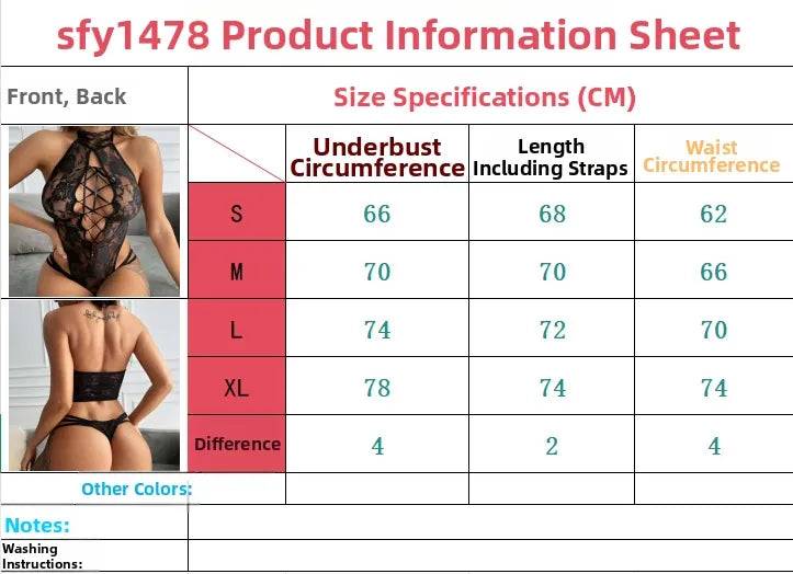 Women Sexy Lace Bodysuit Halter Neck Lace Sheer Floral Lingerie