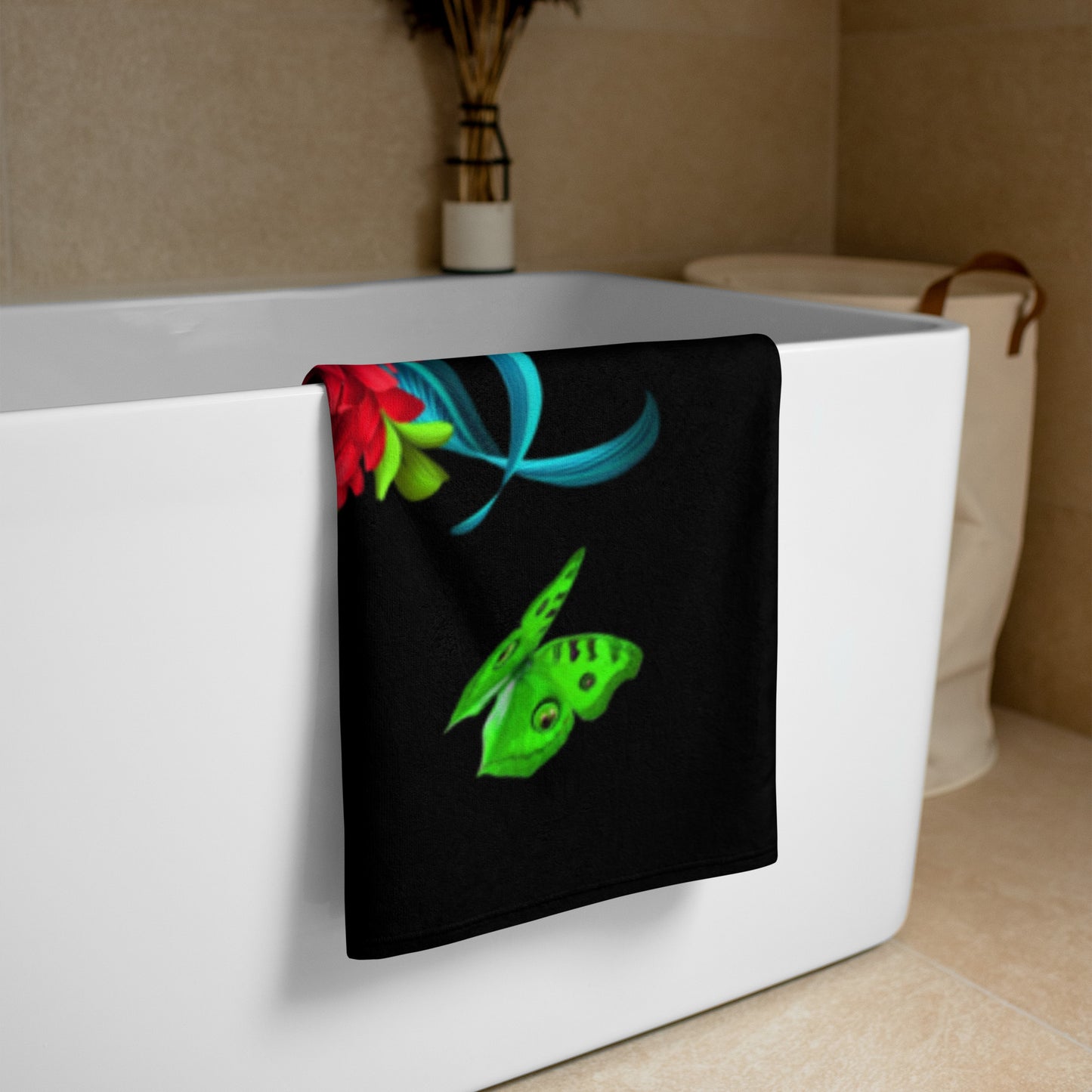 Colorful Flower Towel