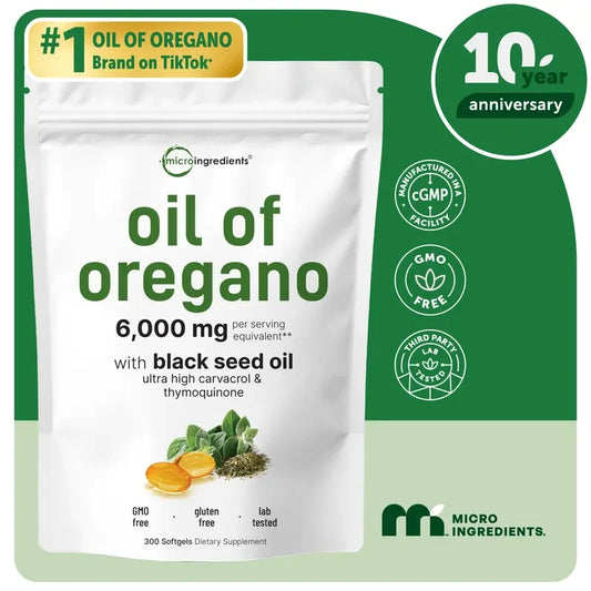 Oregano Oil and Black Seed Oil Softgels