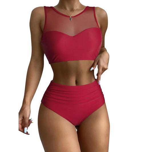 Retro High-Waist Bikini Set