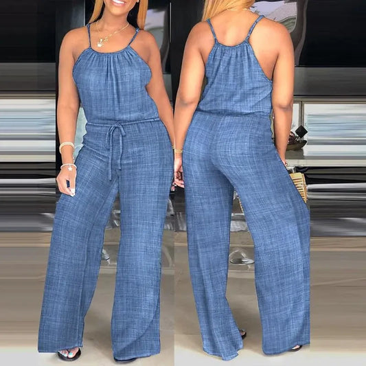 Casual Spaghetti Strap Jumpsuit