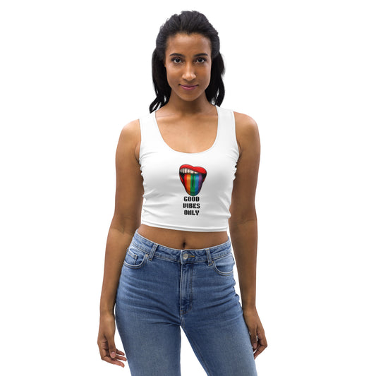 Good Vibes Only Crop Top