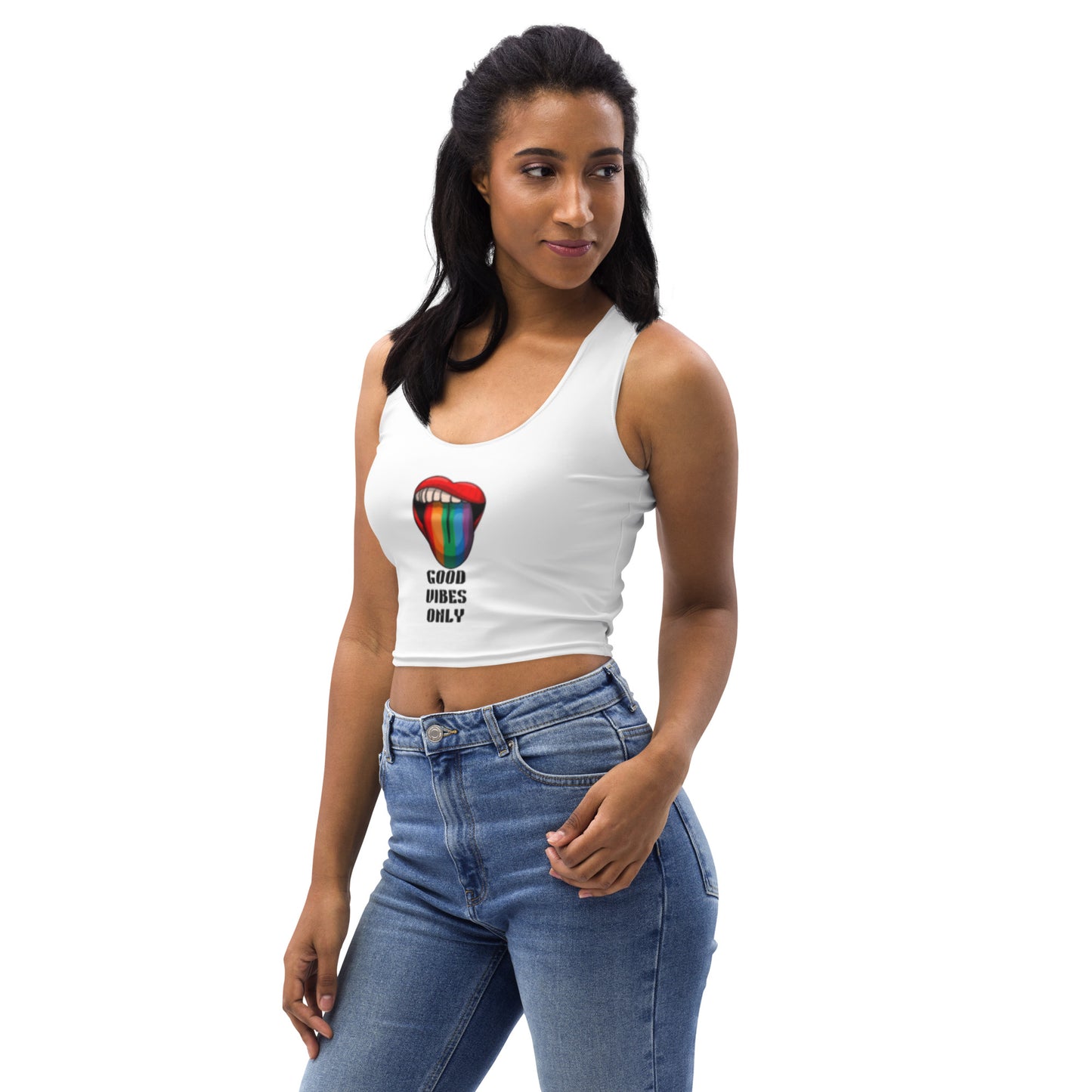 Good Vibes Only Crop Top