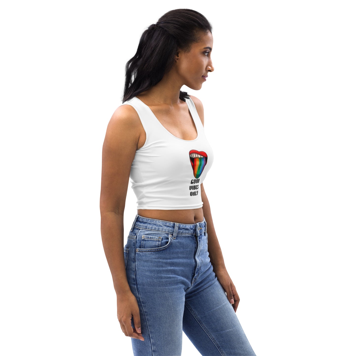 Good Vibes Only Crop Top