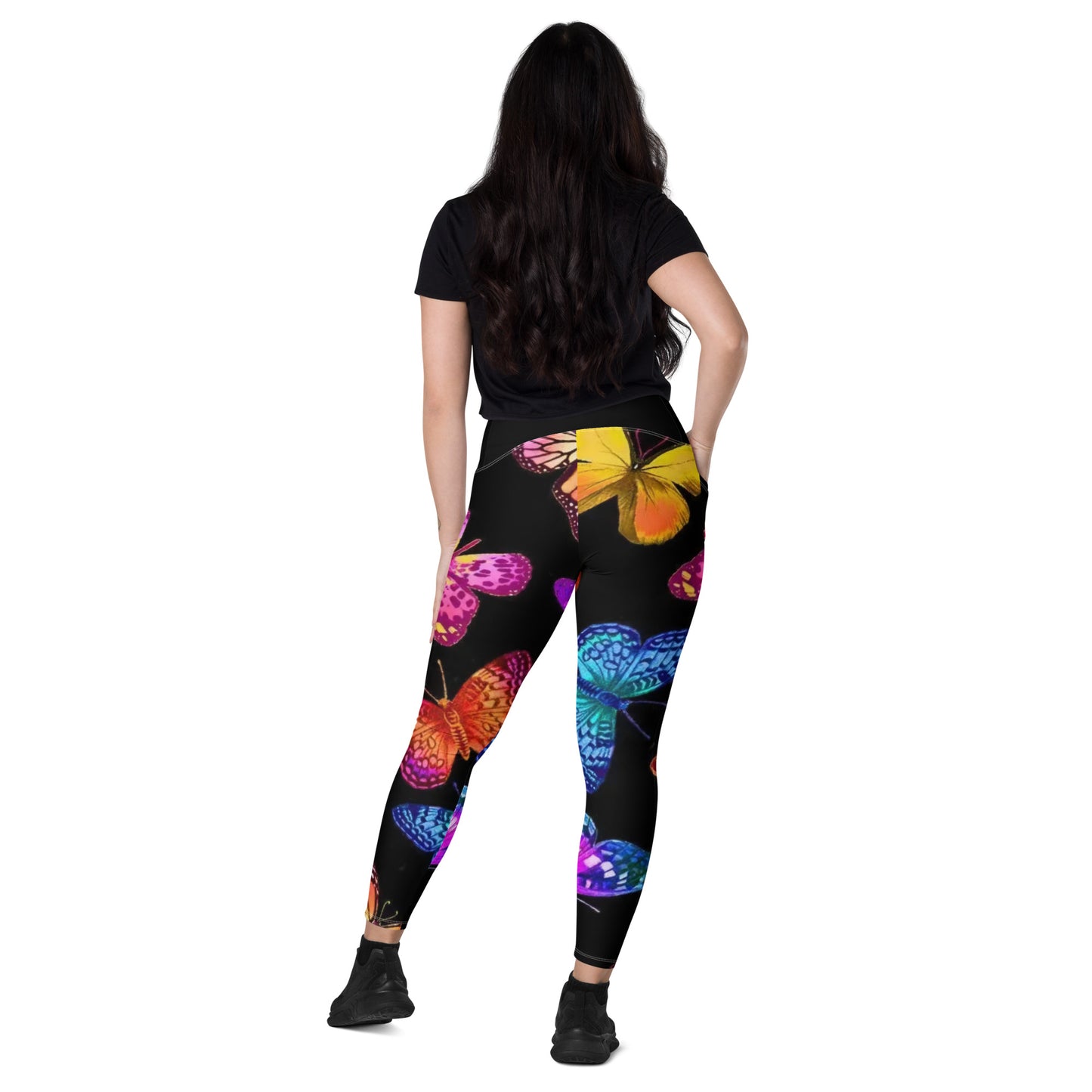 Colorful Butterfly Leggings with pockets