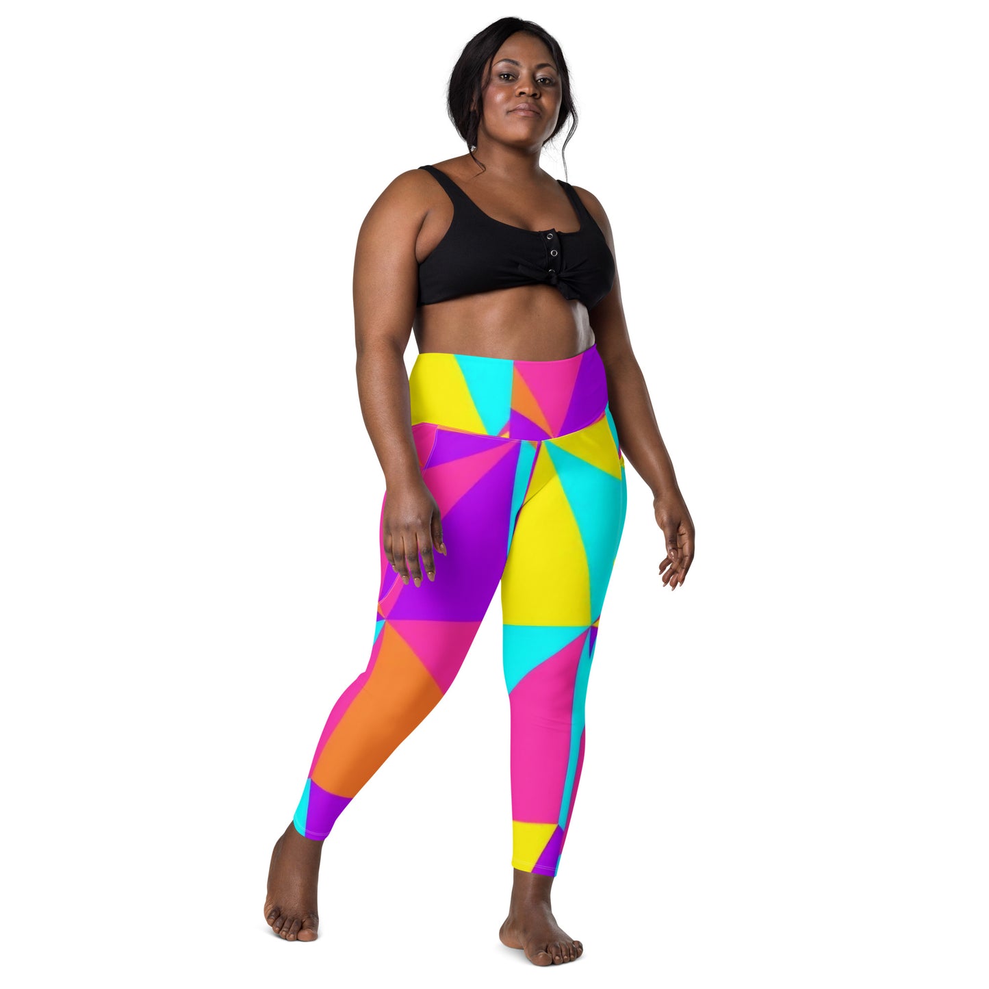 Geometric Leggings with pockets
