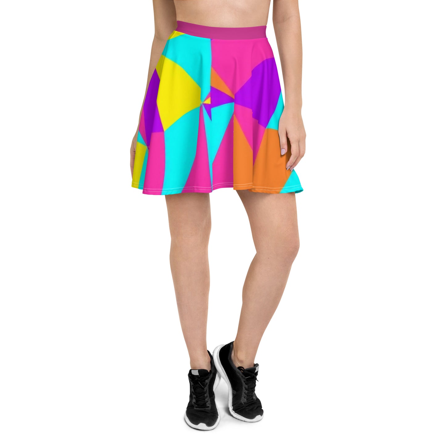 Geometric Skater Skirt