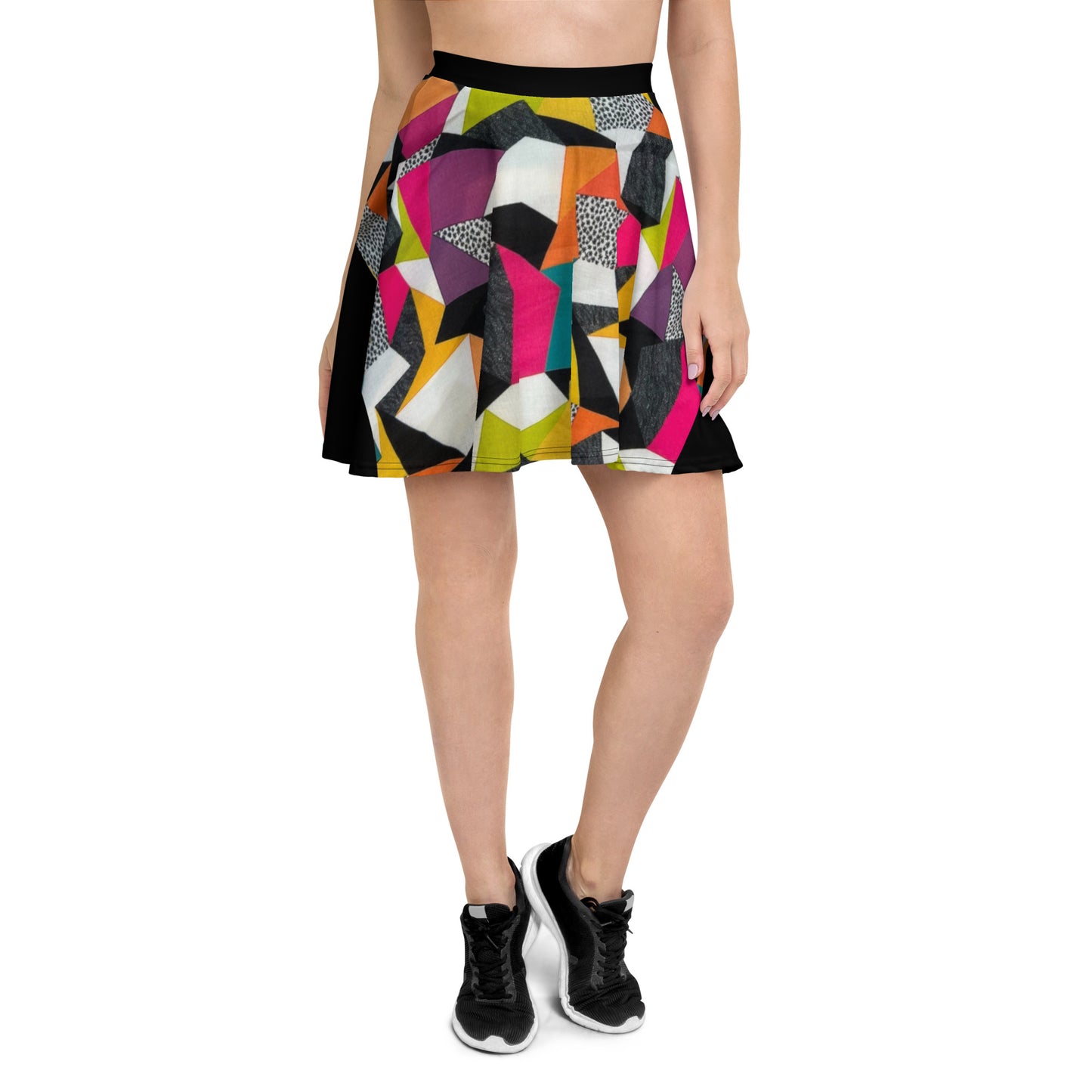Geometric Skater Skirt