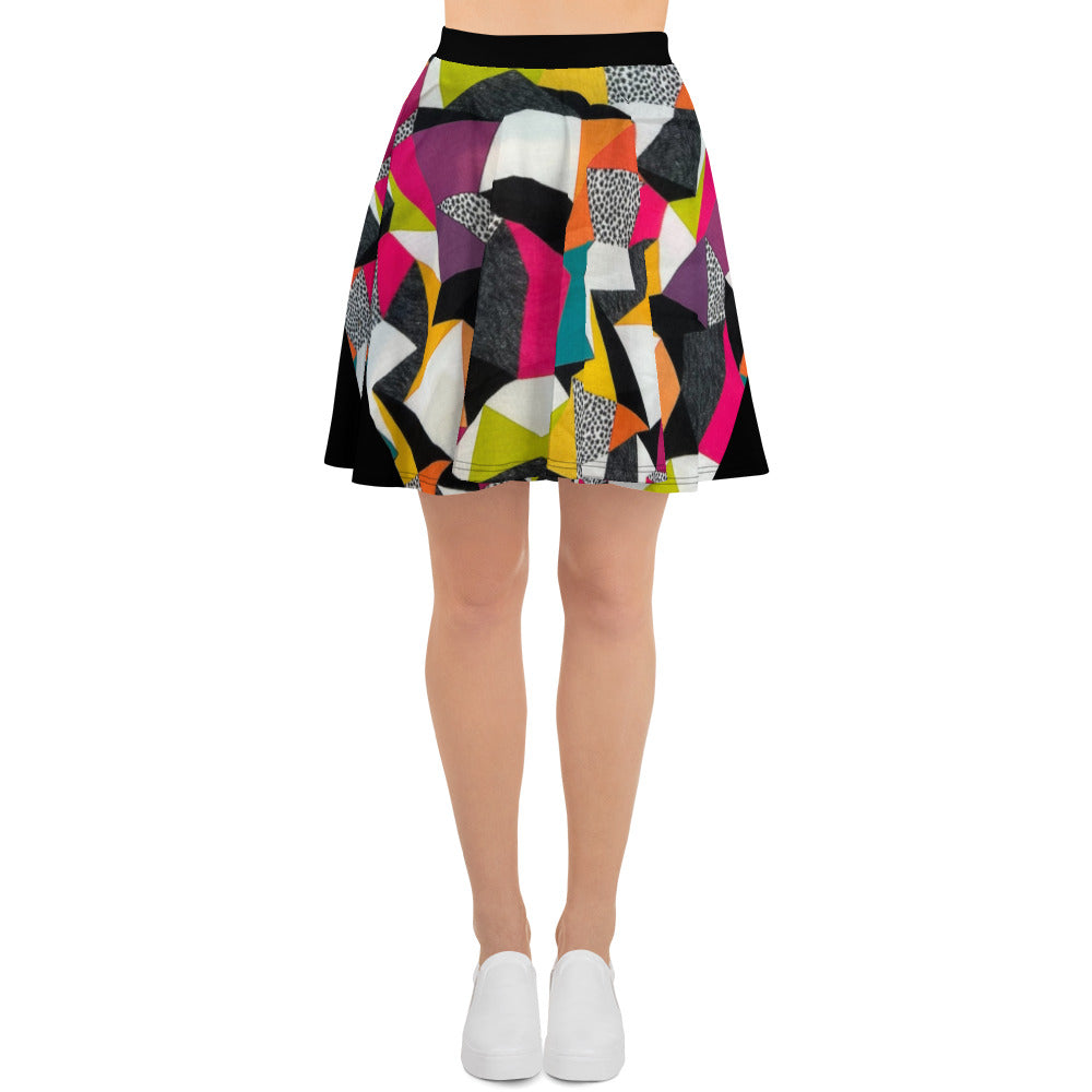 Geometric Skater Skirt
