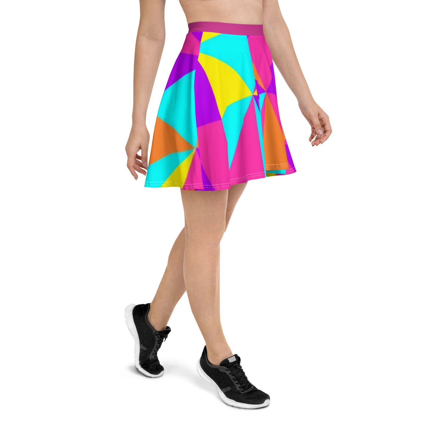 Geometric Skater Skirt