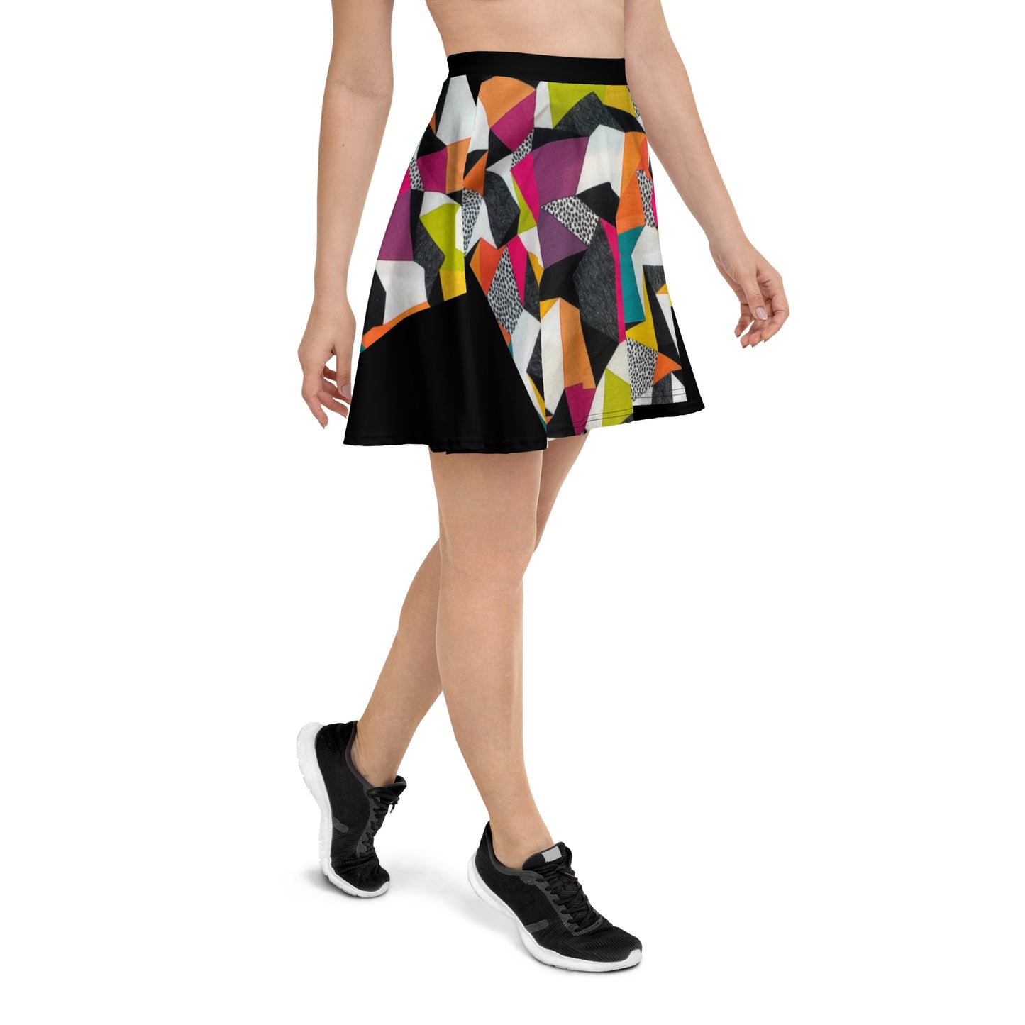 Geometric Skater Skirt