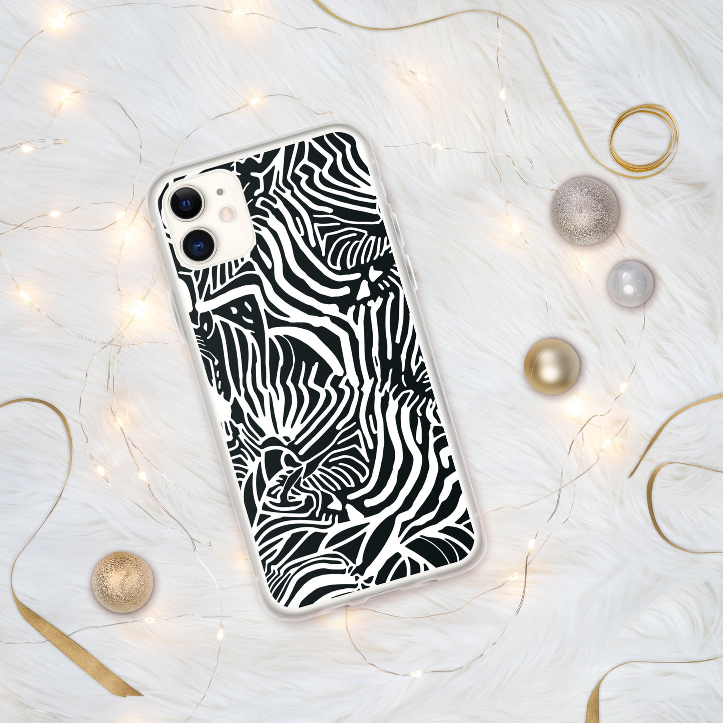 Zebra Print Clear Case for iPhone®