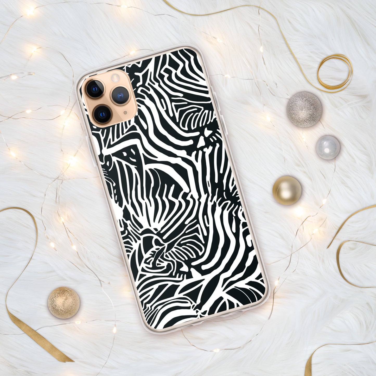 Zebra Print Clear Case for iPhone®
