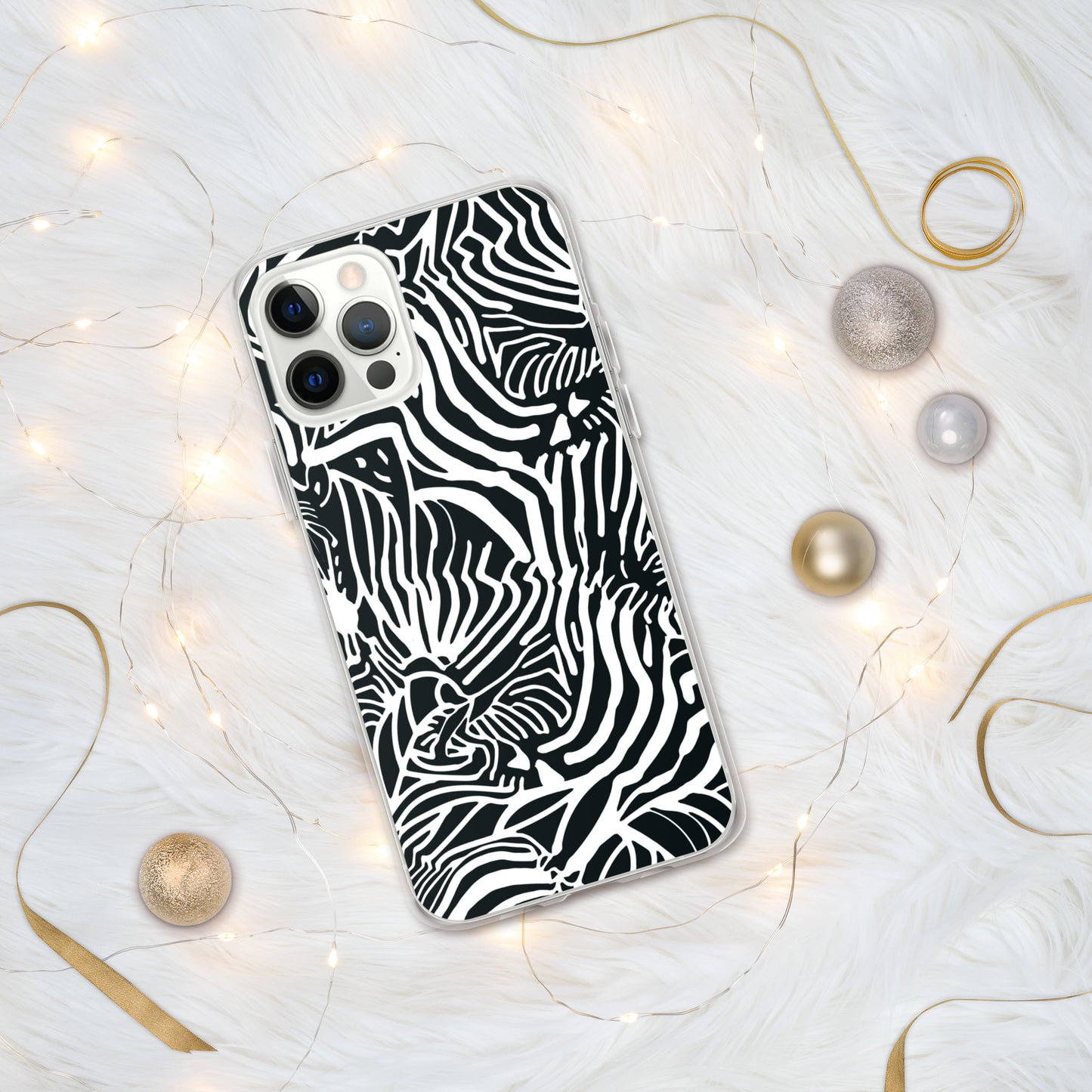 Zebra Print Clear Case for iPhone®