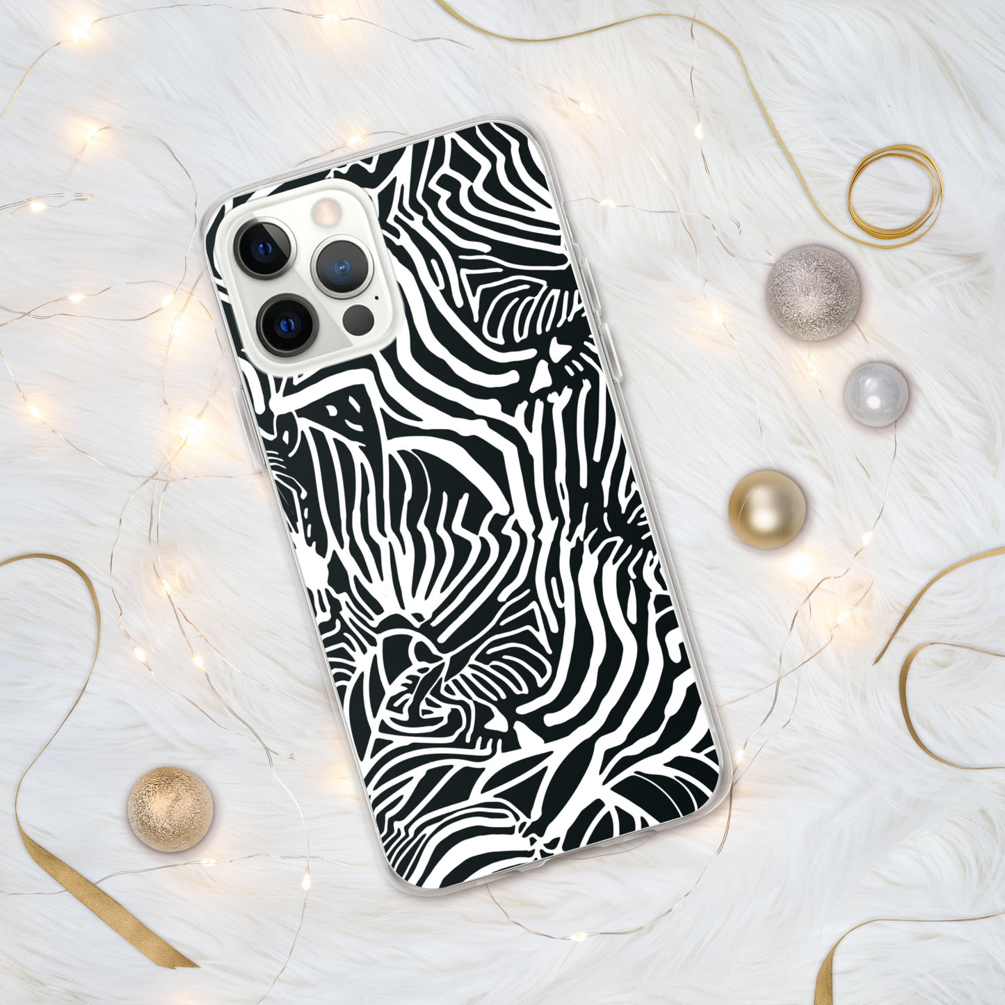 Zebra Print Clear Case for iPhone®