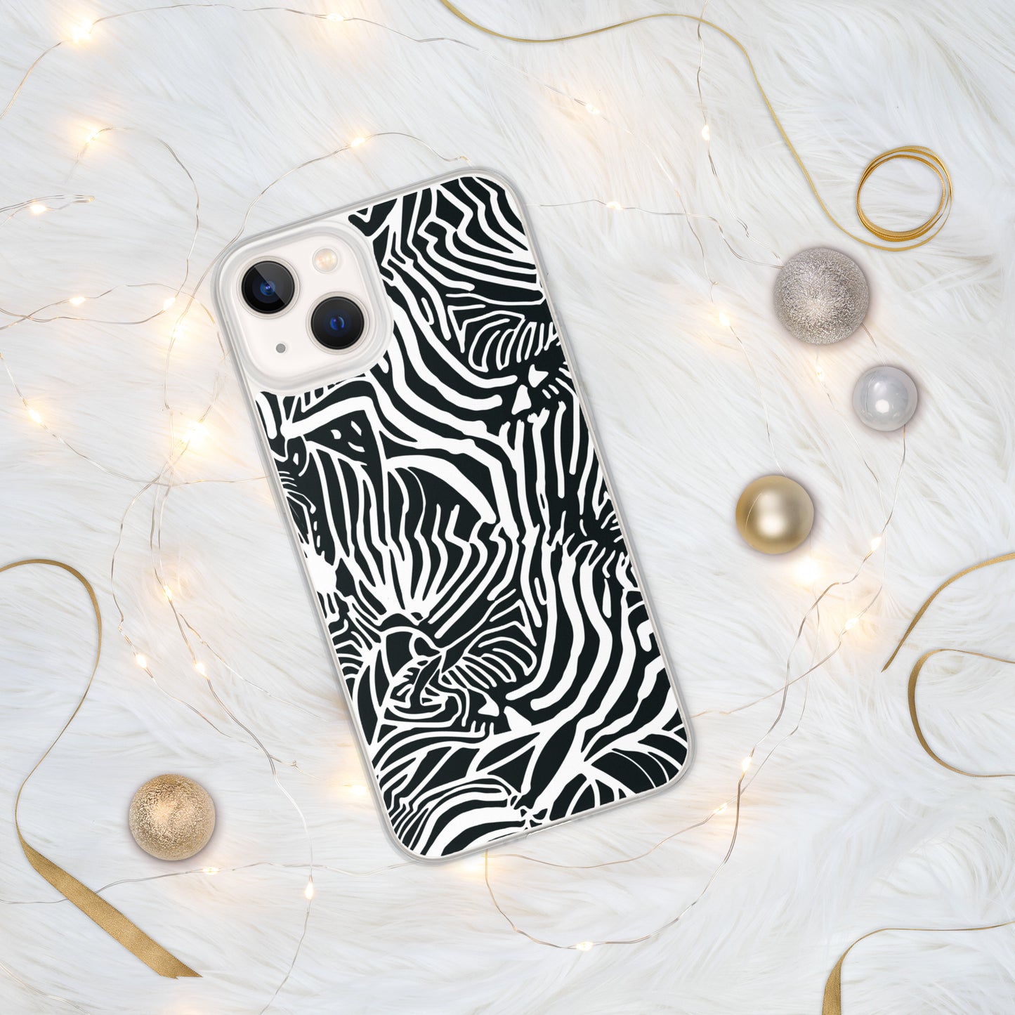 Zebra Print Clear Case for iPhone®