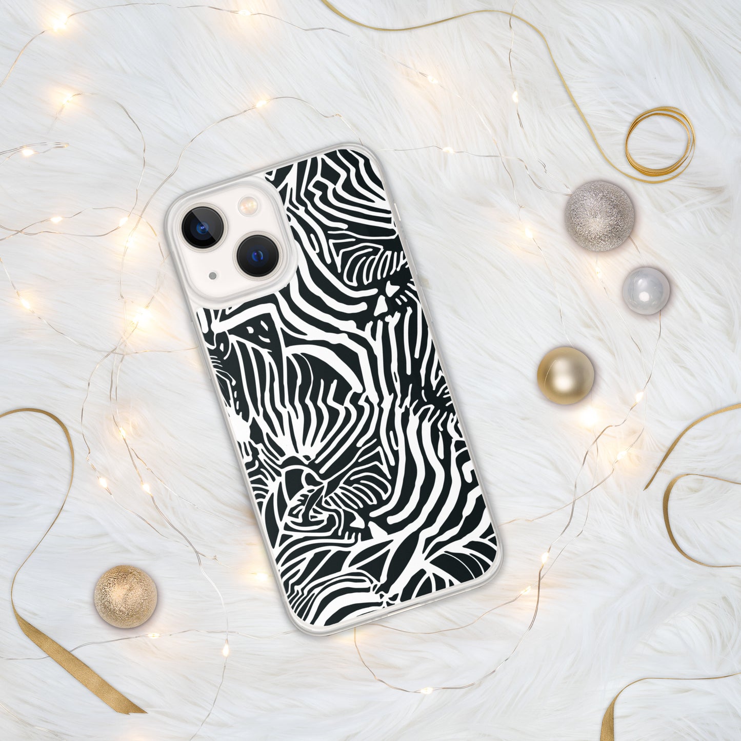 Zebra Print Clear Case for iPhone®