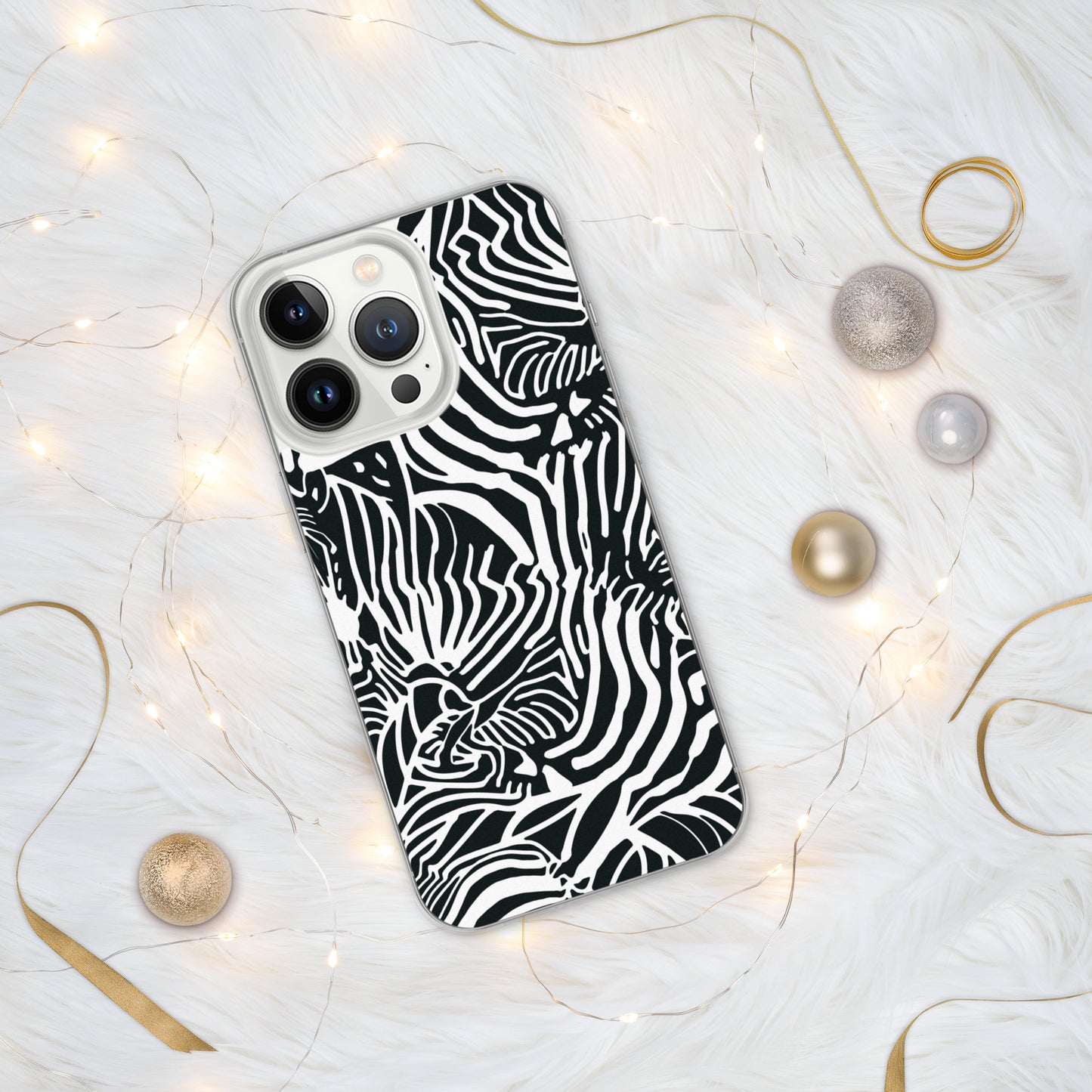 Zebra Print Clear Case for iPhone®