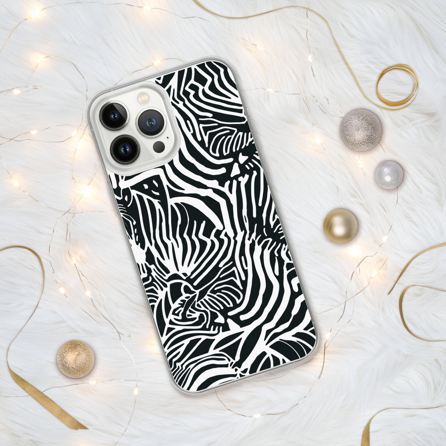 Zebra Print Clear Case for iPhone®