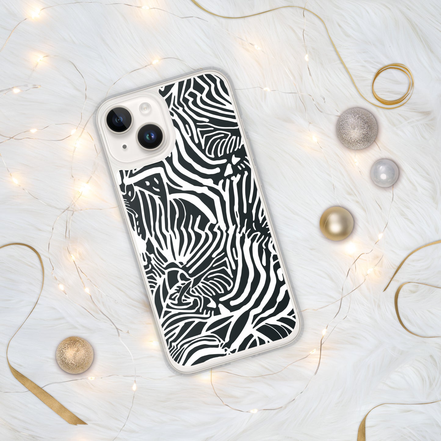 Zebra Print Clear Case for iPhone®