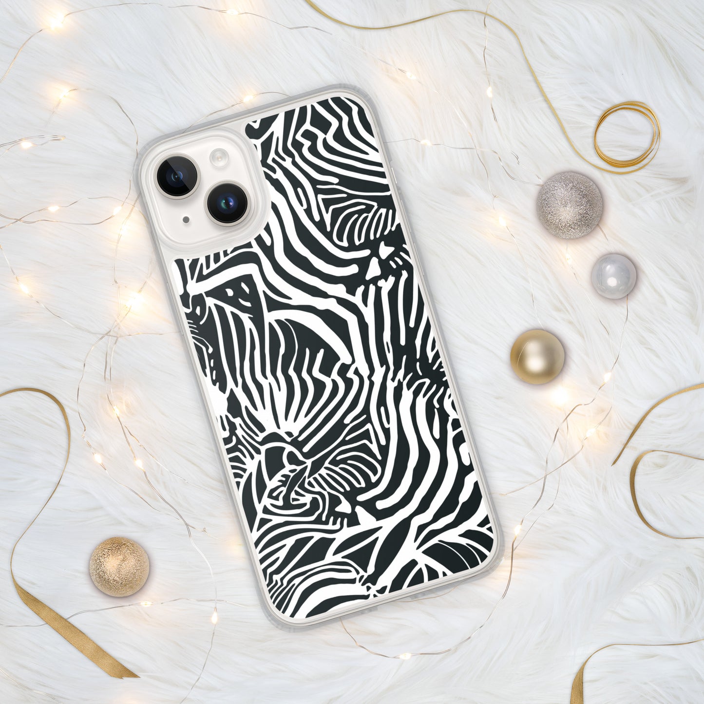 Zebra Print Clear Case for iPhone®