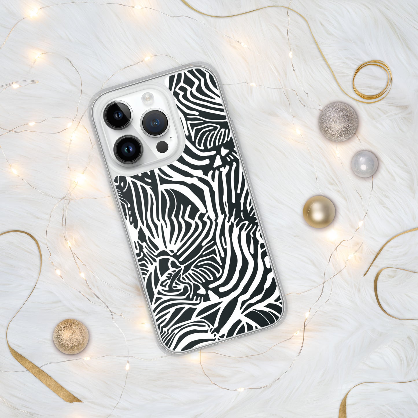Zebra Print Clear Case for iPhone®
