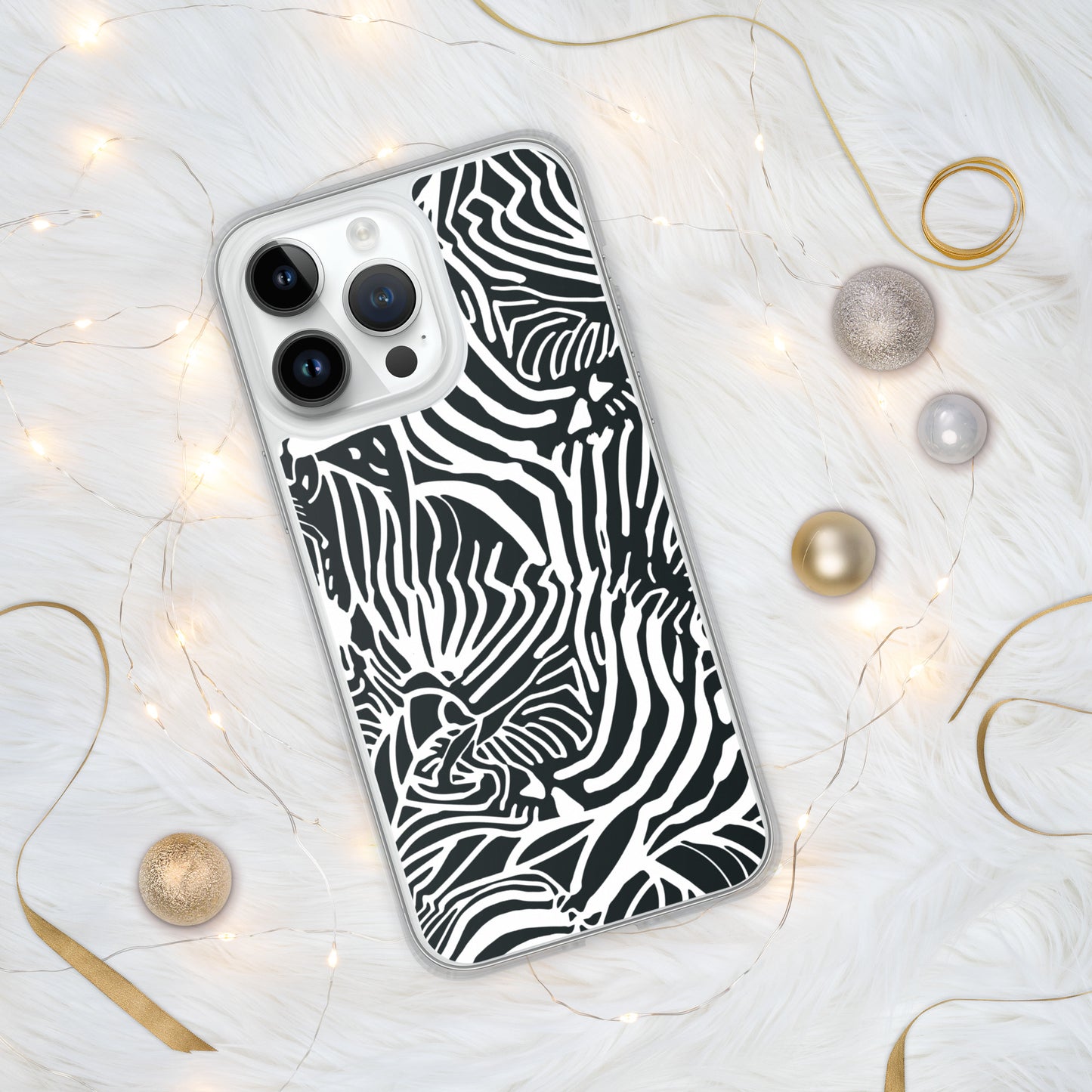 Zebra Print Clear Case for iPhone®