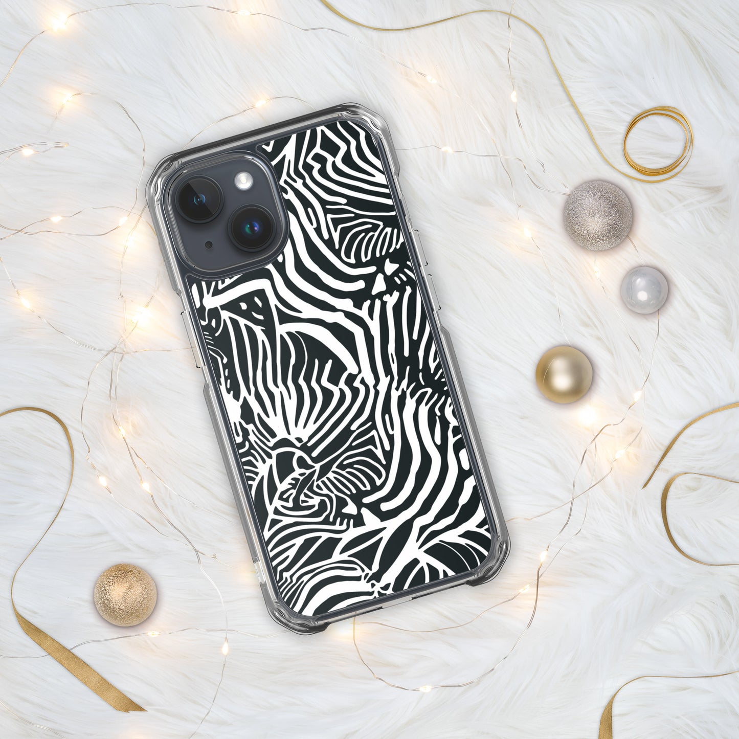 Zebra Print Clear Case for iPhone®
