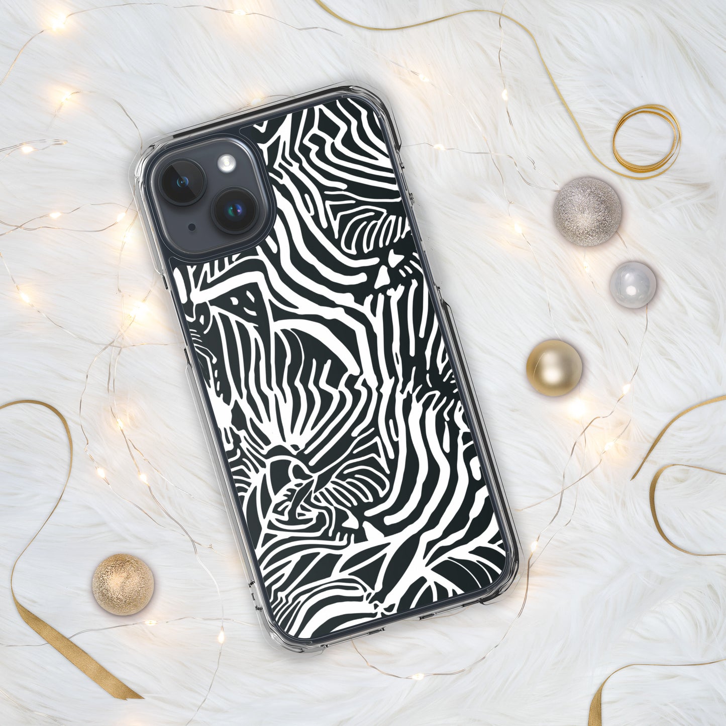 Zebra Print Clear Case for iPhone®