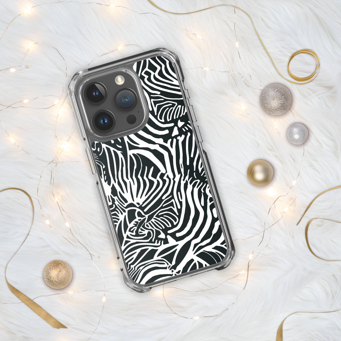 Zebra Print Clear Case for iPhone®