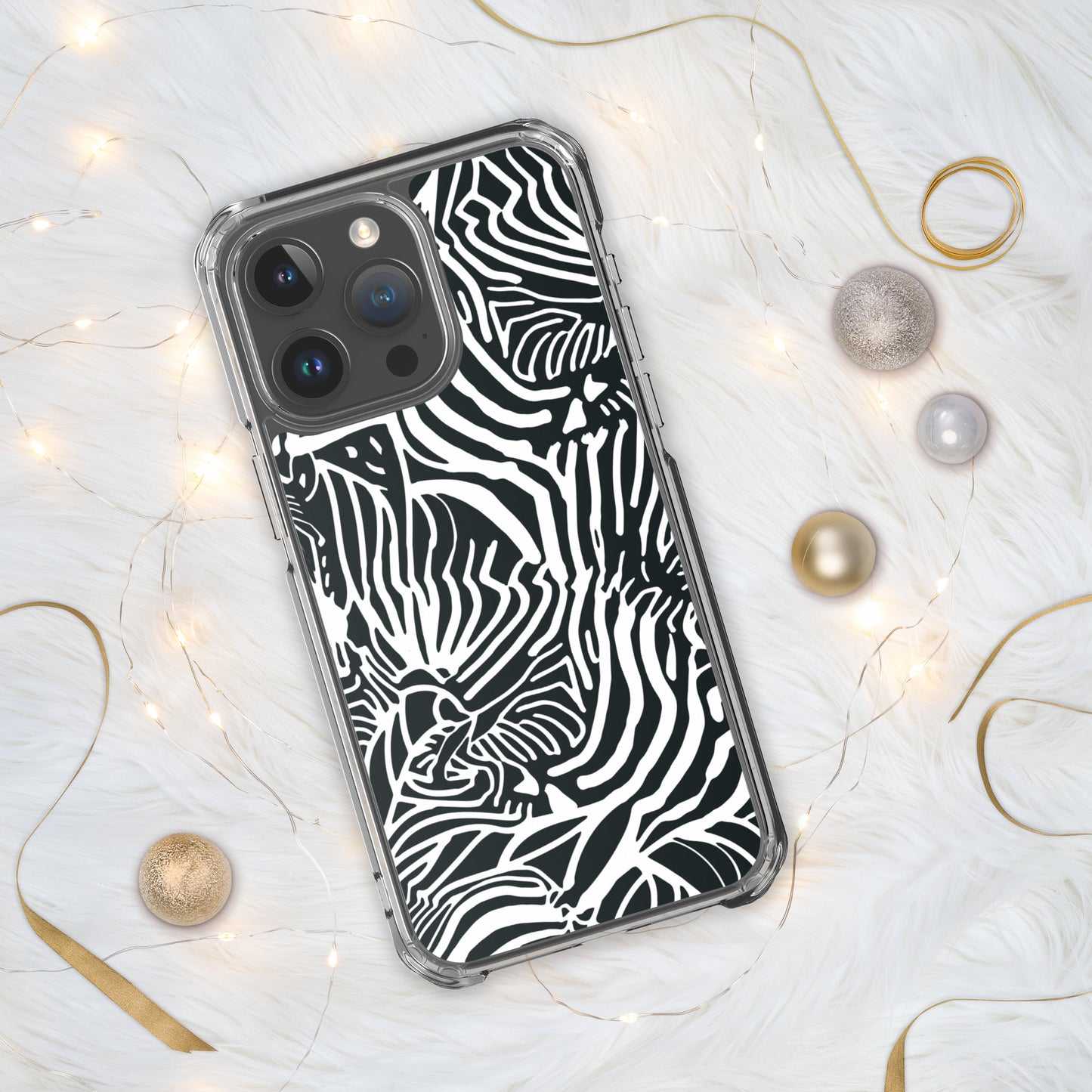 Zebra Print Clear Case for iPhone®