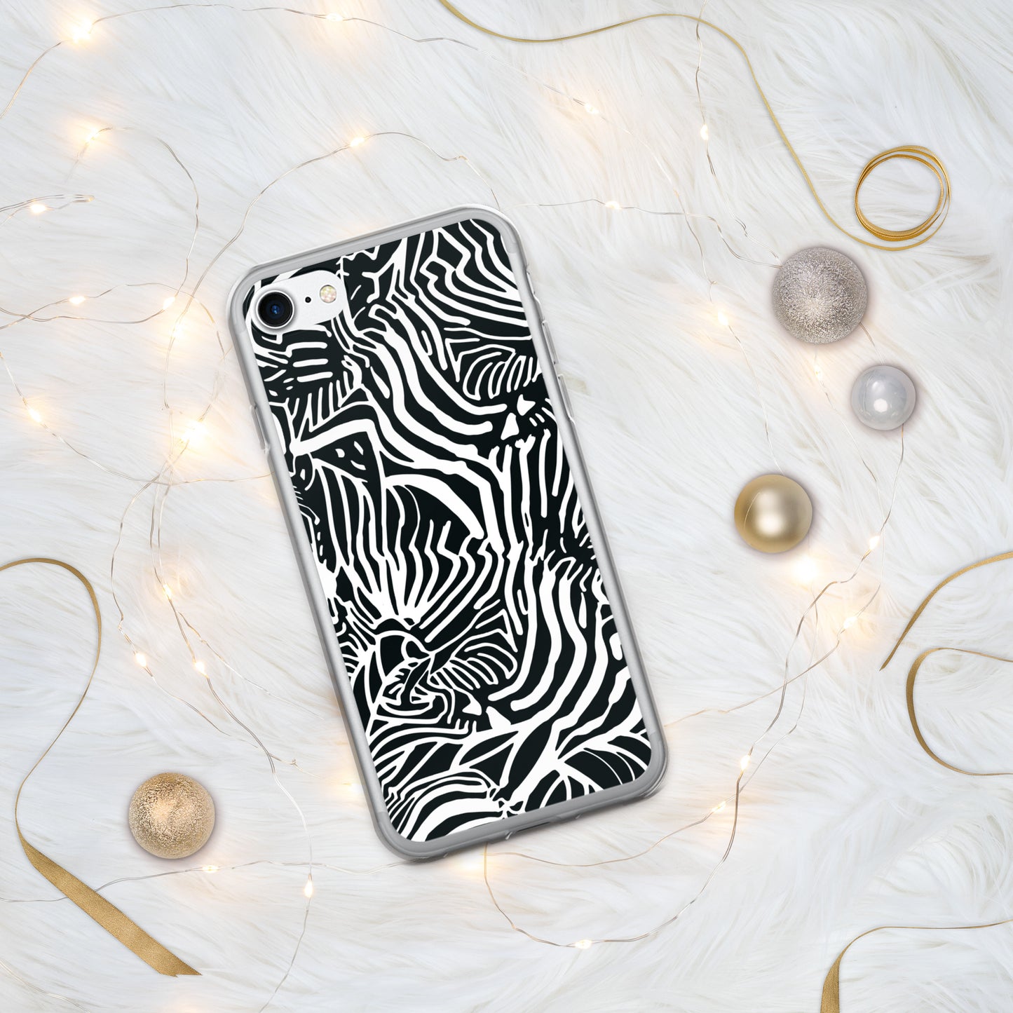 Zebra Print Clear Case for iPhone®