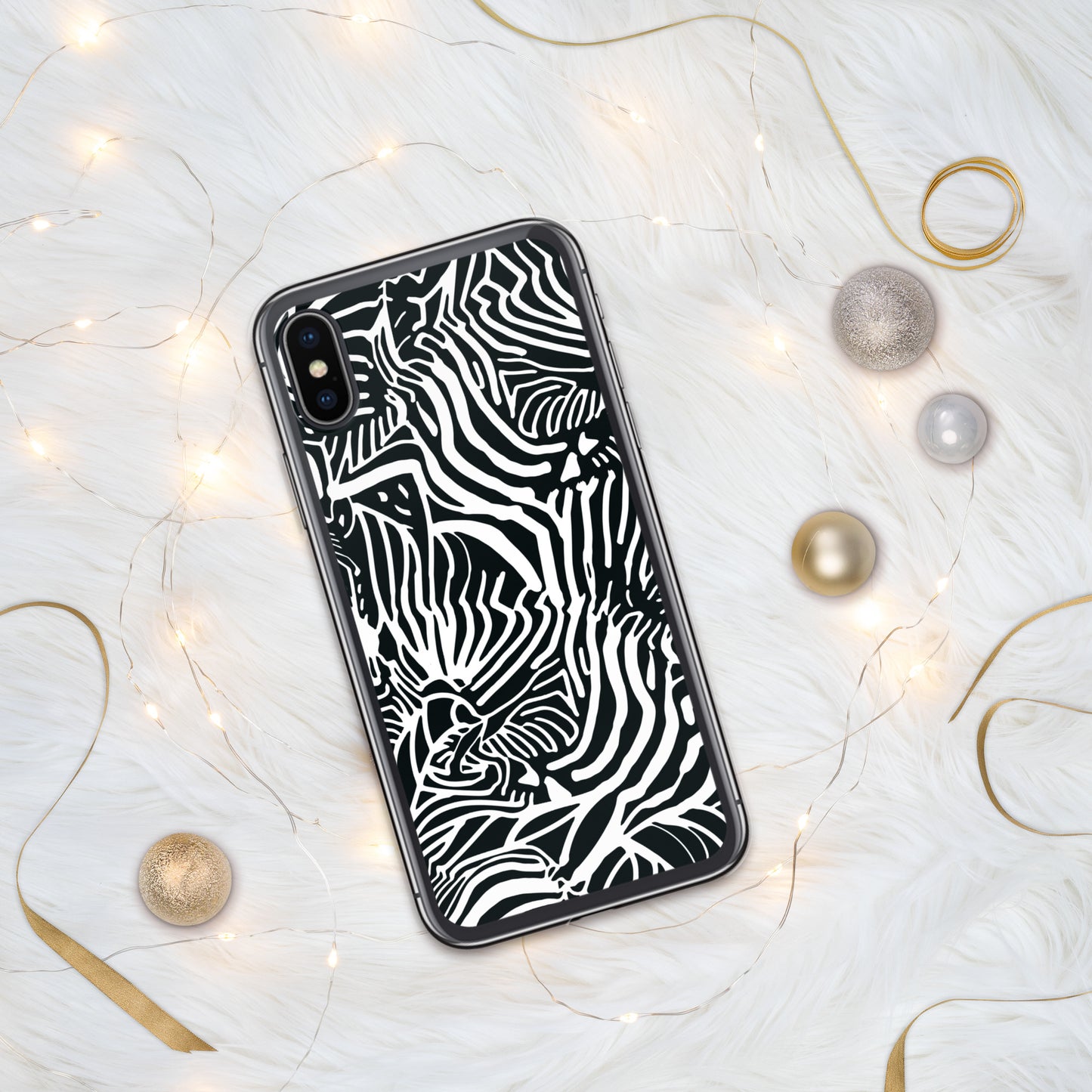 Zebra Print Clear Case for iPhone®