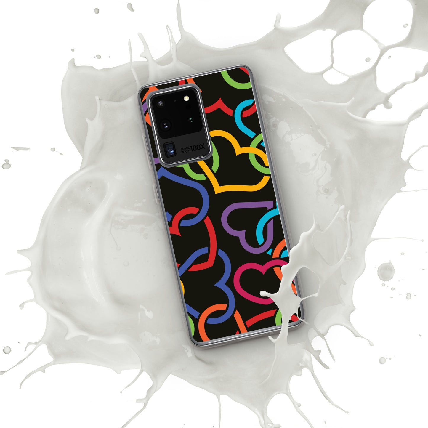 Colorful Hearts Clear Case for Samsung®