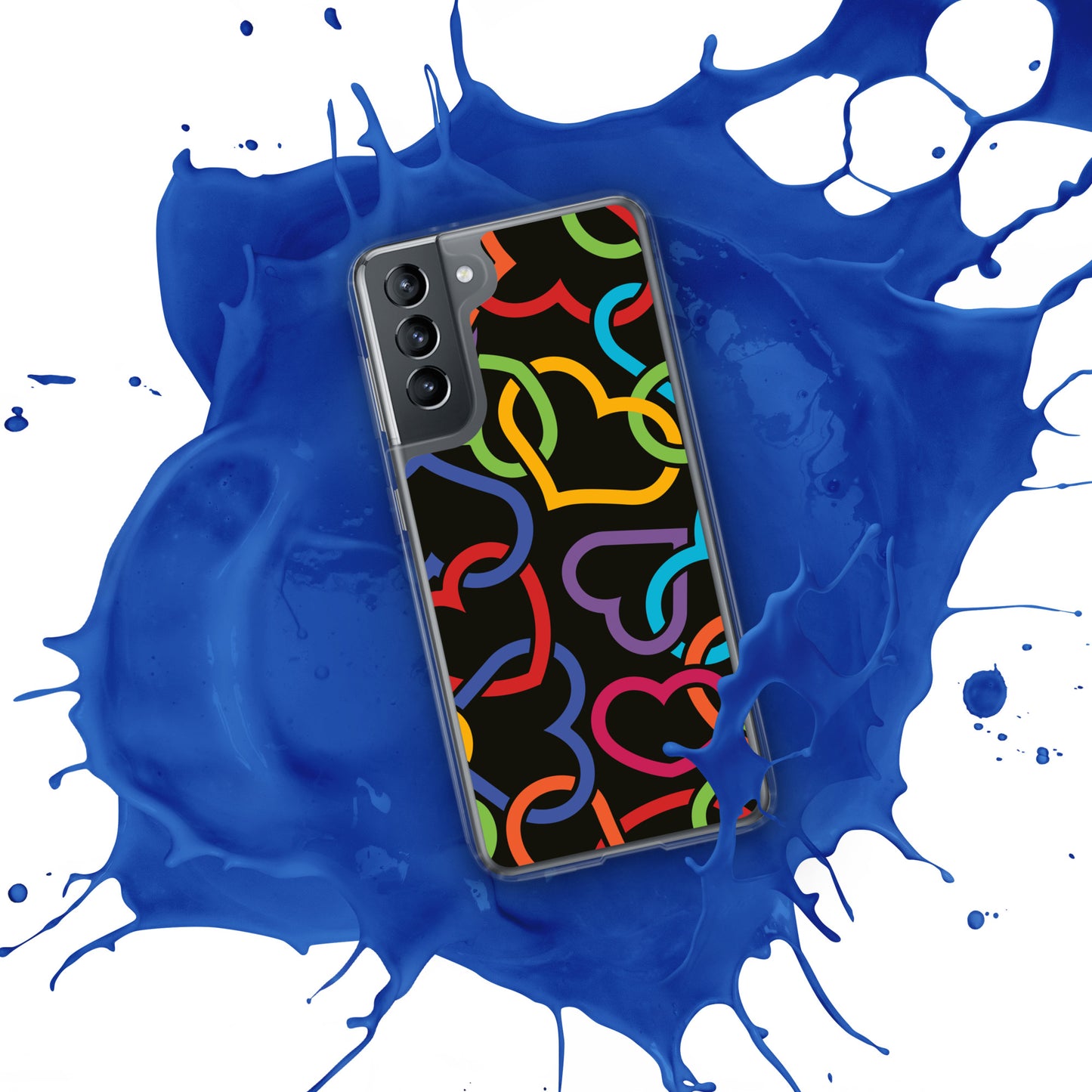 Colorful Hearts Clear Case for Samsung®