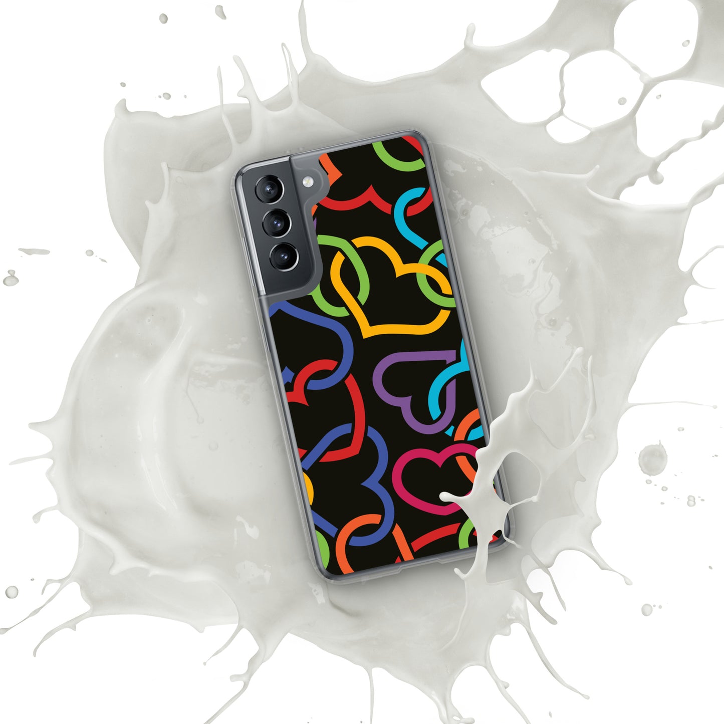 Colorful Hearts Clear Case for Samsung®