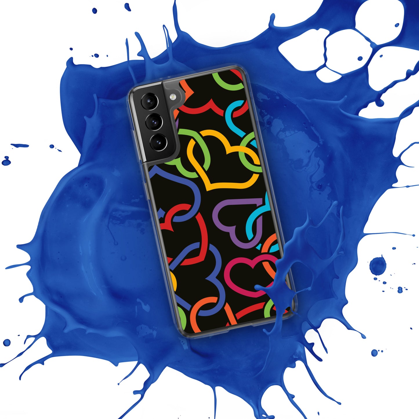 Colorful Hearts Clear Case for Samsung®