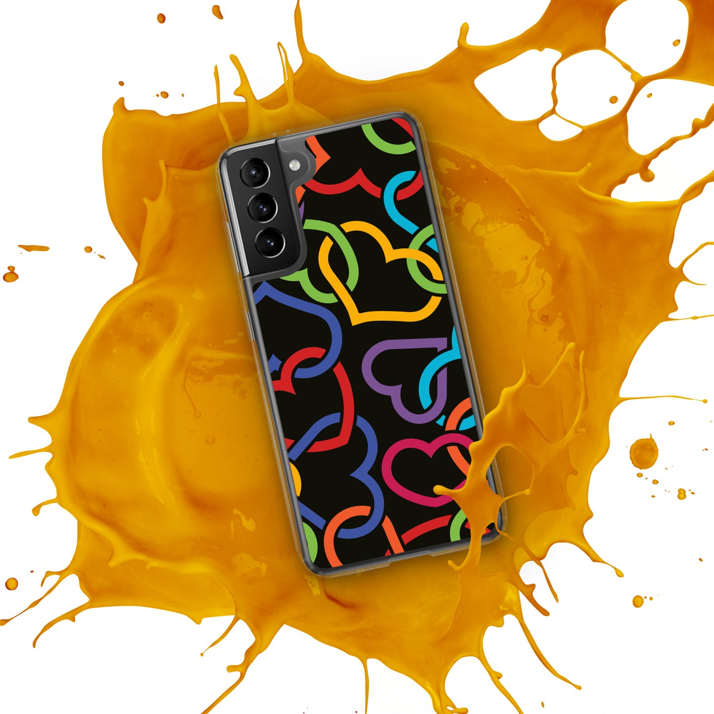 Colorful Hearts Clear Case for Samsung®