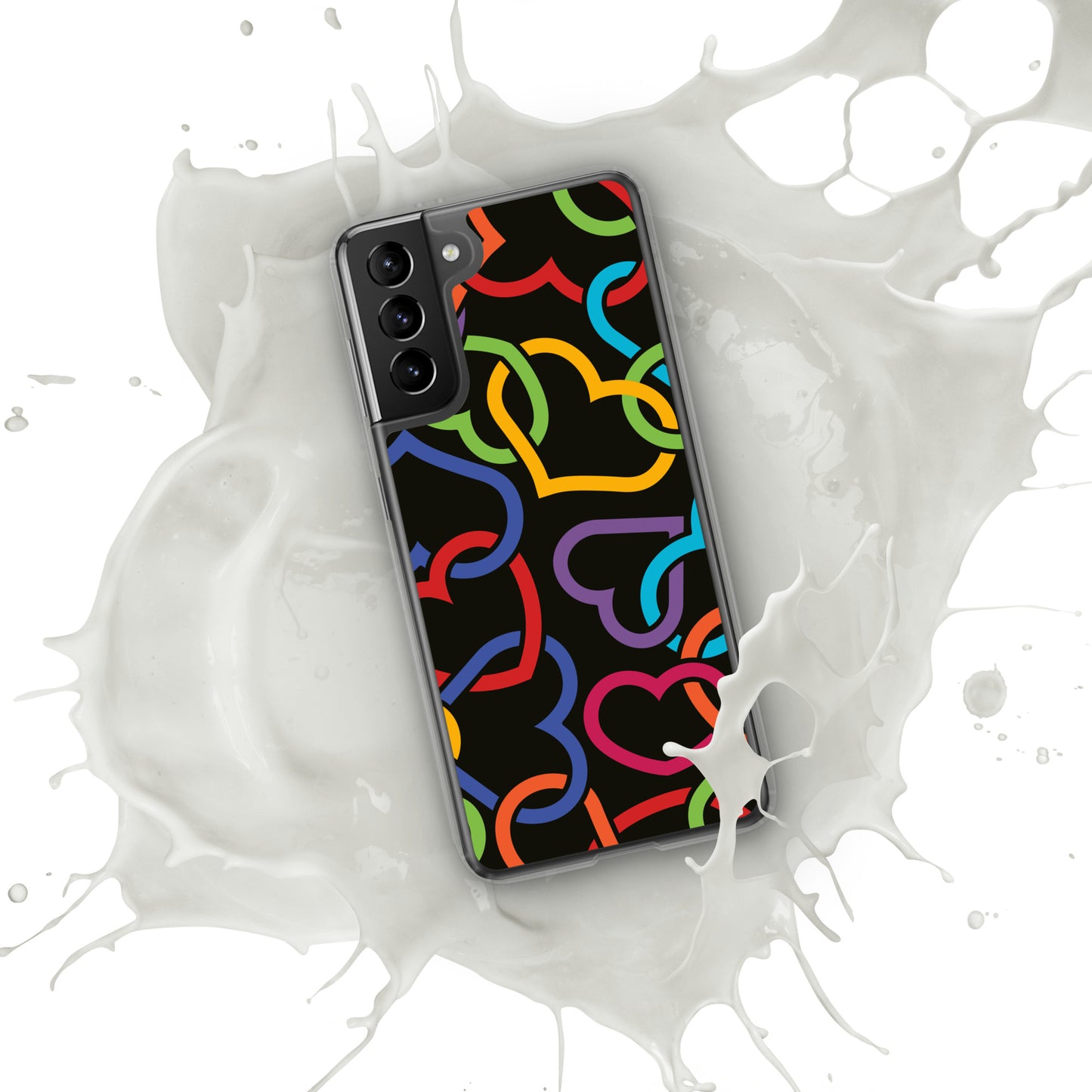 Colorful Hearts Clear Case for Samsung®