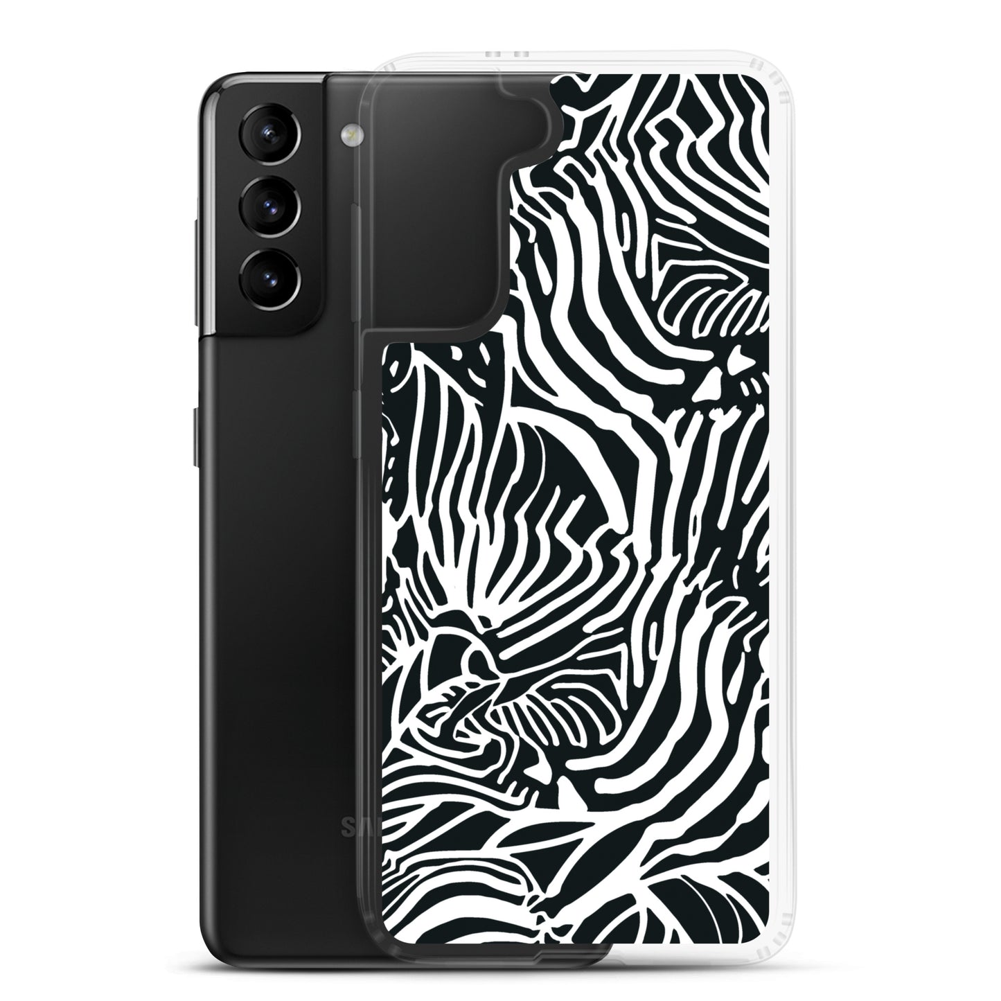 Zebra Print Clear Case for Samsung®