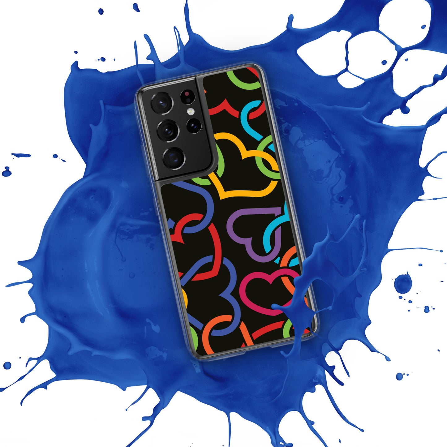 Colorful Hearts Clear Case for Samsung®