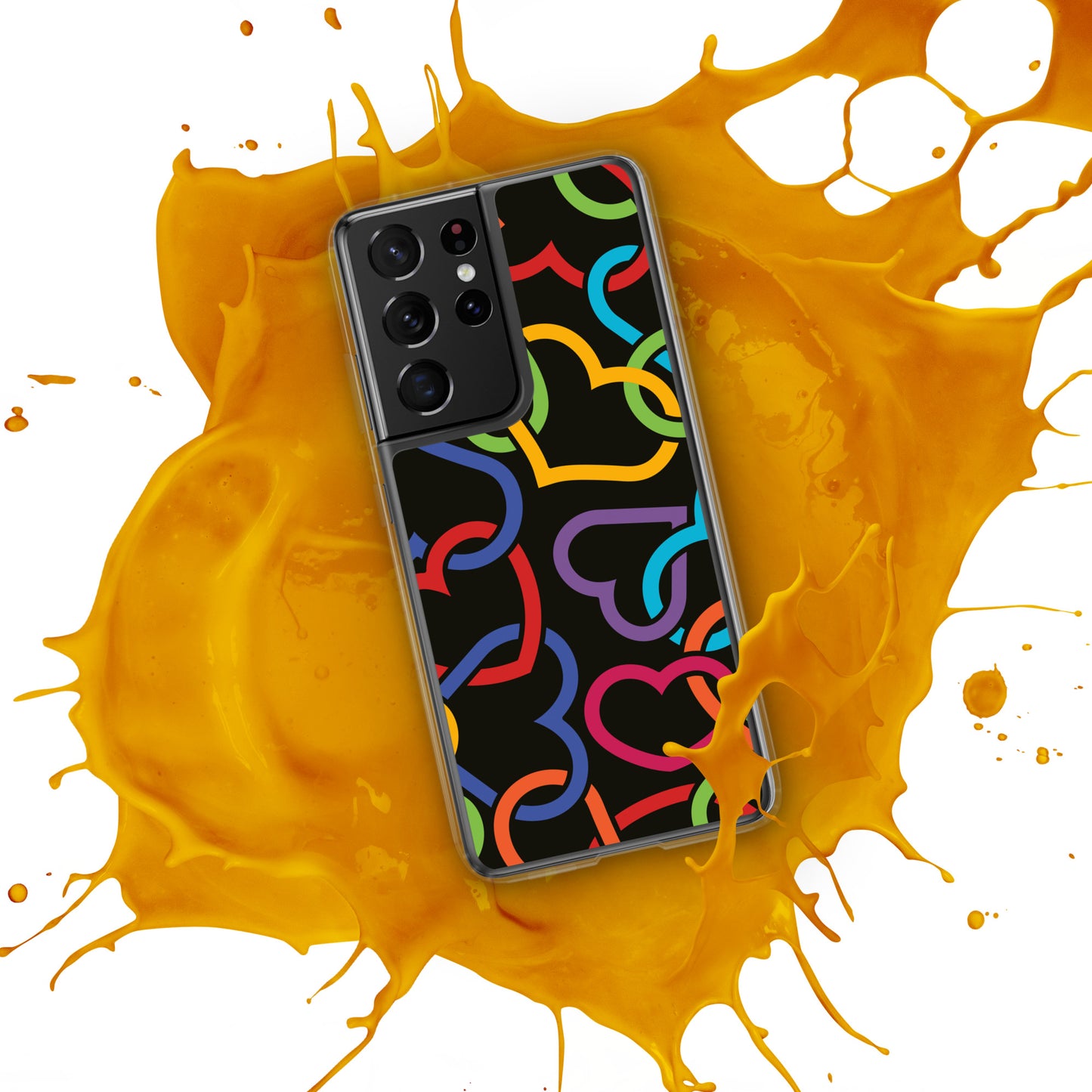 Colorful Hearts Clear Case for Samsung®