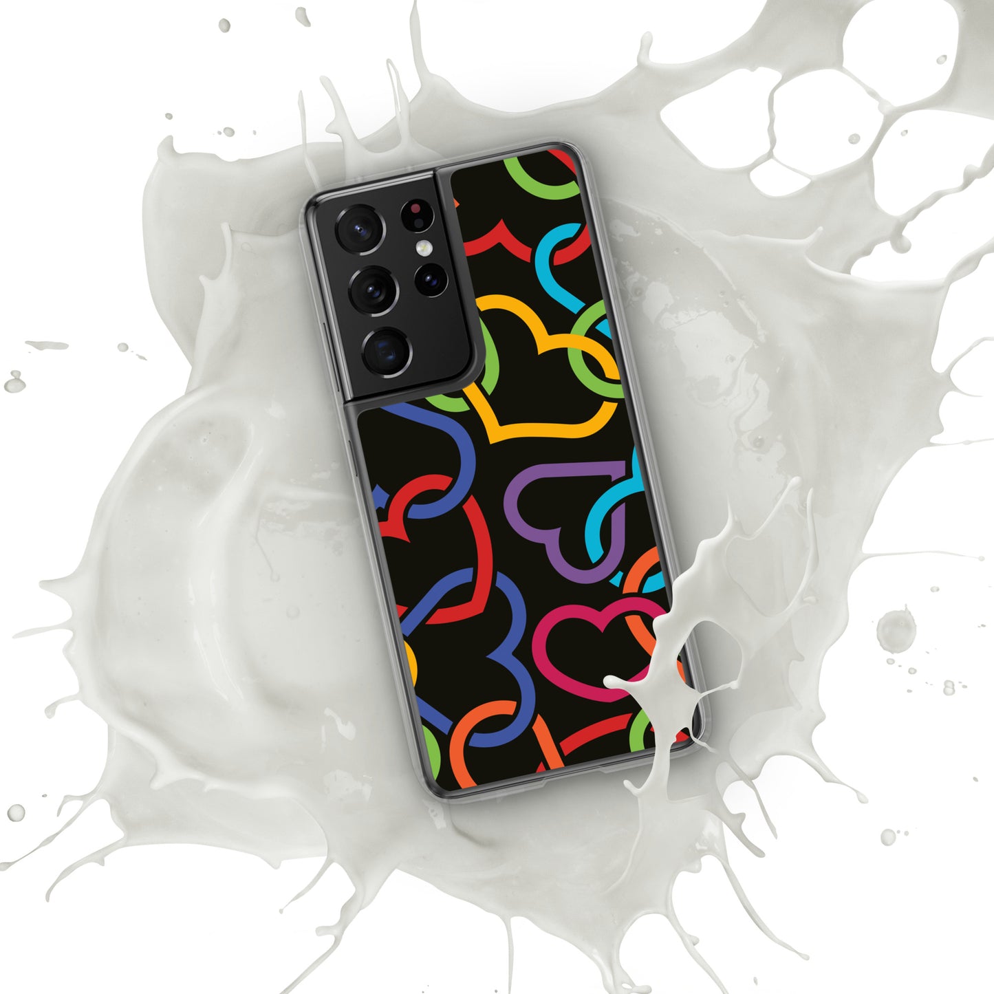Colorful Hearts Clear Case for Samsung®