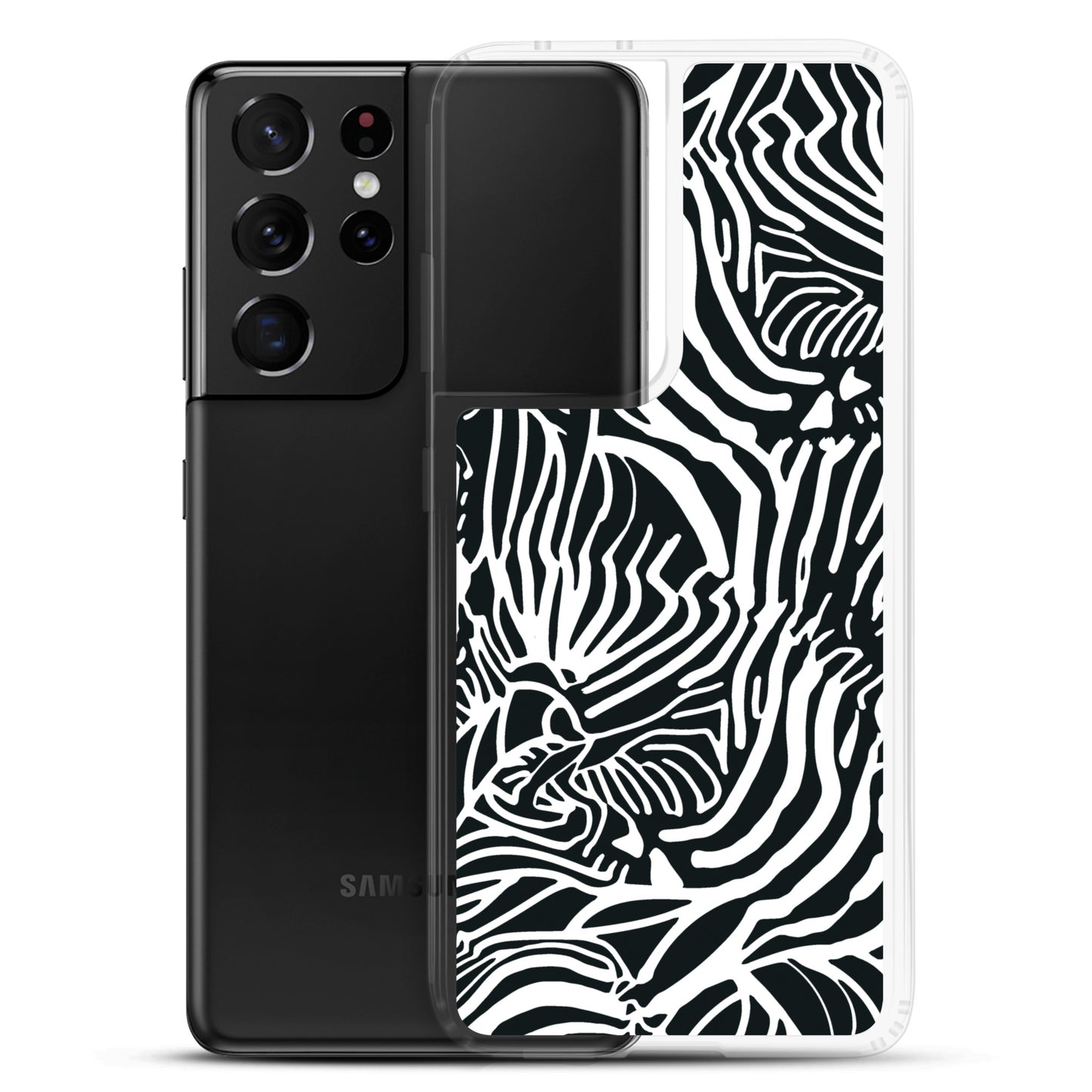 Zebra Print Clear Case for Samsung®