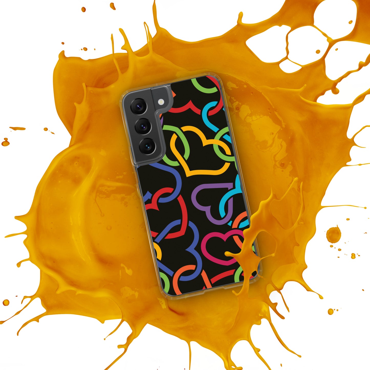 Colorful Hearts Clear Case for Samsung®