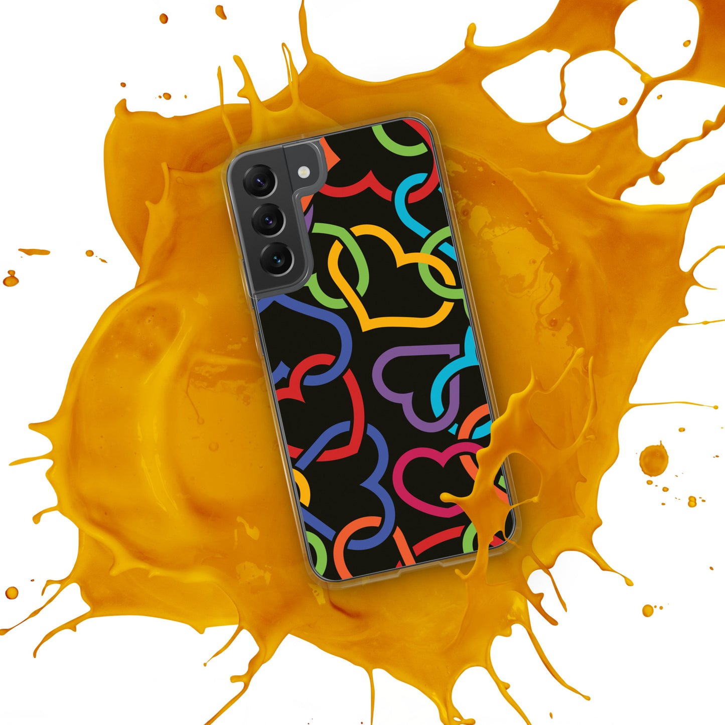 Colorful Hearts Clear Case for Samsung®