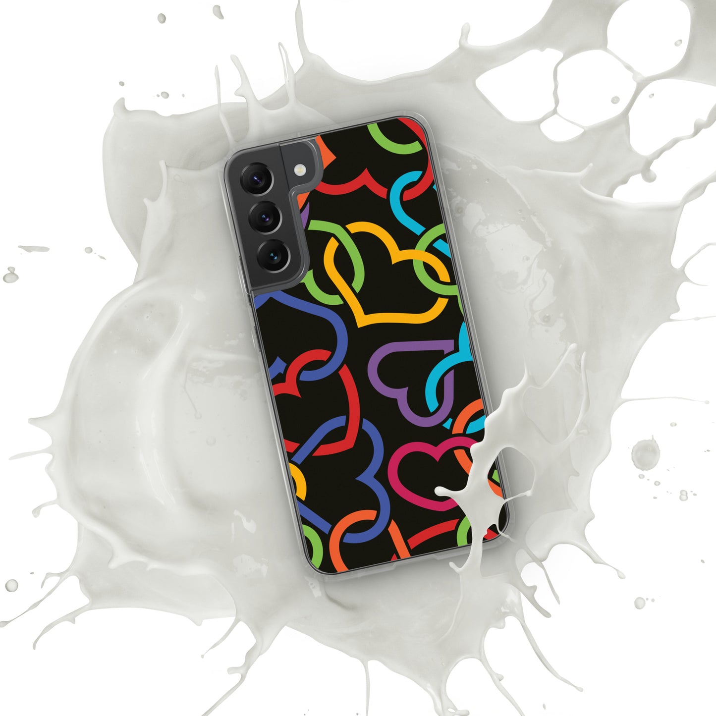 Colorful Hearts Clear Case for Samsung®