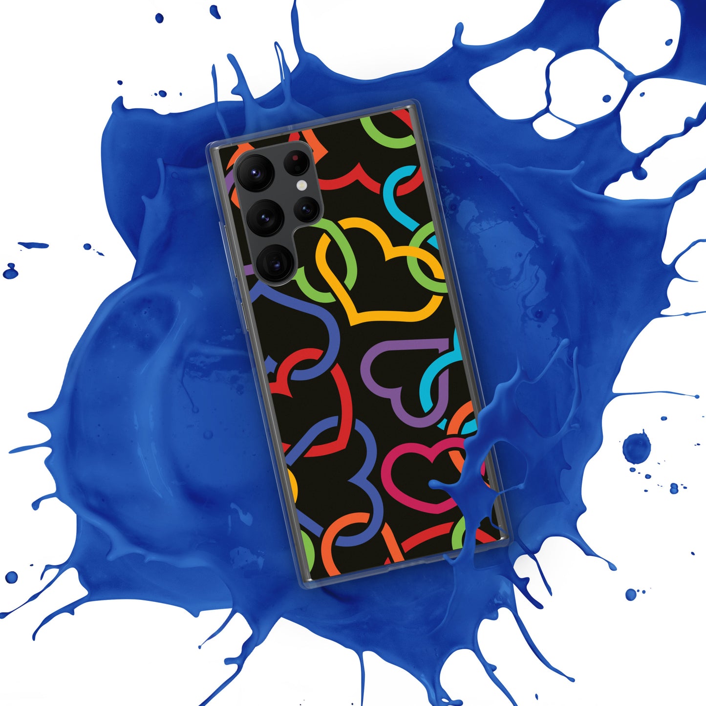 Colorful Hearts Clear Case for Samsung®