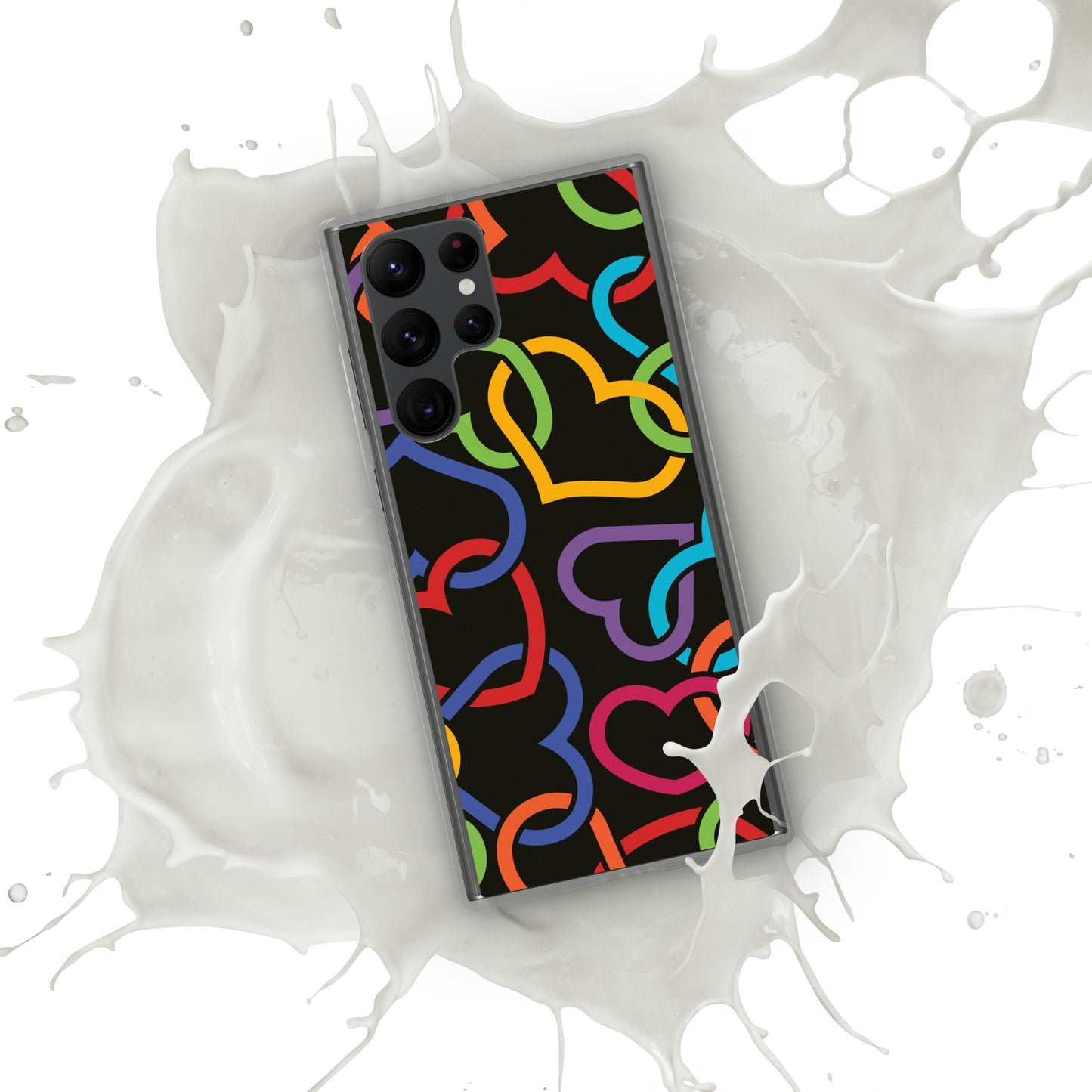 Colorful Hearts Clear Case for Samsung®